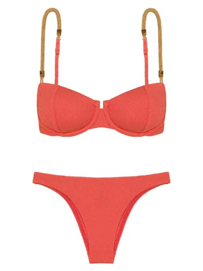 Vix By Paula Hermanny Women's Firenze Bikini In Pink