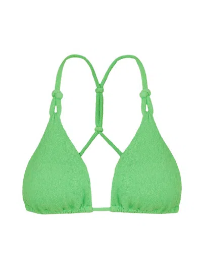 Vix By Paula Hermanny Women's Firenze Edie T-back Bikini Top In Light Green