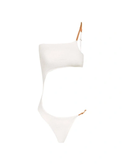 Vix By Paula Hermanny Women's Firenze Gisele One-piece Swimsuit In White