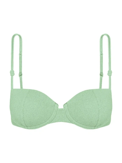 Vix By Paula Hermanny Women's Firenze Gwen Nissi Bikini Top In Light Green