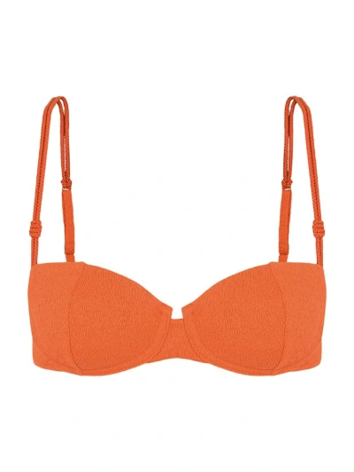 Vix By Paula Hermanny Women's Firenze Gwen Nissi Bikini Top In Orange
