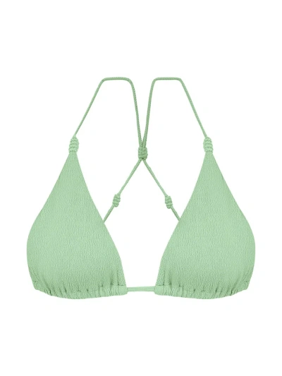 Vix By Paula Hermanny Women's Firenze Gwen Tie-back Bikini Top In Light Green