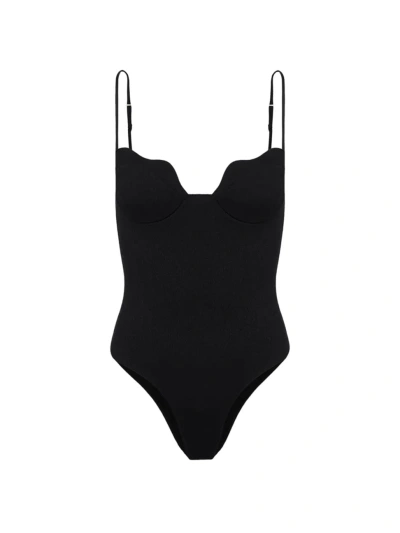 Vix By Paula Hermanny Women's Firenze Lou One-piece Swimsuit In Black