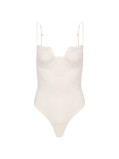 Vix By Paula Hermanny Women's Firenze Lou One-piece Swimsuit In White
