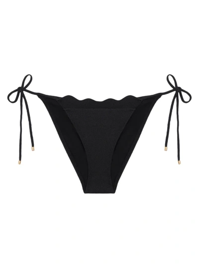 Vix By Paula Hermanny Women's Firenze Lou Tie Bikini Bottom In Black