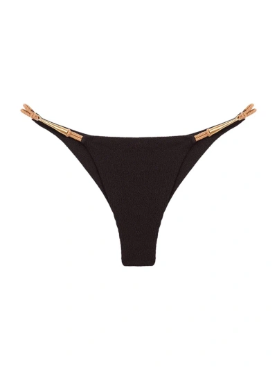 Vix By Paula Hermanny Women's Firenze Mandy Cheeky Bikini Bottom In Black