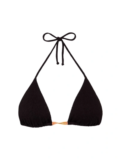 Vix By Paula Hermanny Women's Firenze Mandy Triangle Bikini Top In Black