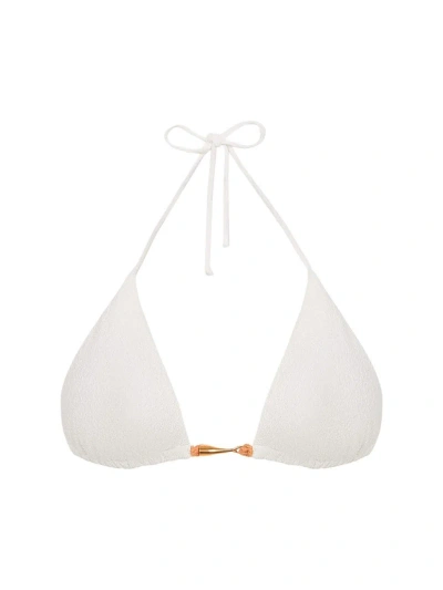 Vix By Paula Hermanny Women's Firenze Mandy Triangle Bikini Top In White