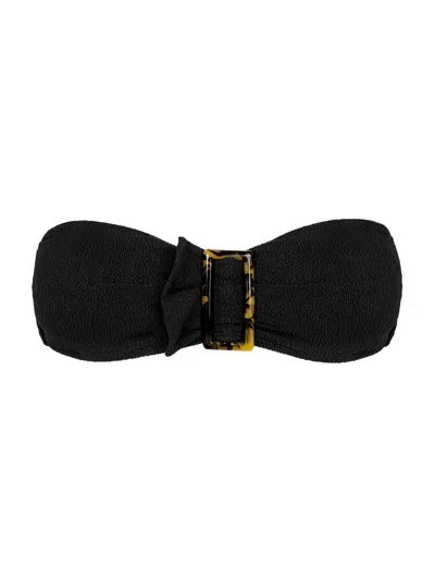 Vix By Paula Hermanny Women's Firenze Sade Bandeau Bikini Top In Black
