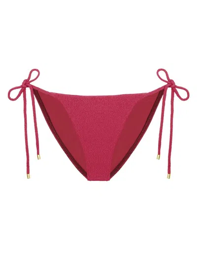 Vix By Paula Hermanny Women's Firenze Side-tie Bikini Bottom In Pink