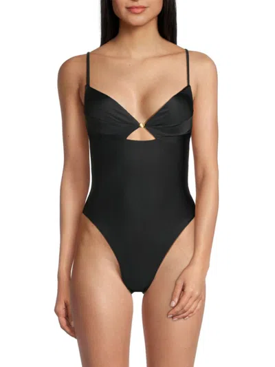 Vix By Paula Hermanny Women's Gracie One Piece Swimsuit In Black