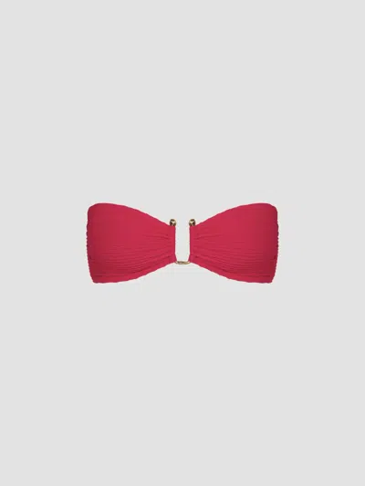 Vix By Paula Hermanny Women's Jill Square Bandeau Top In Red