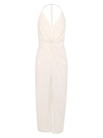 Vix By Paula Hermanny Women's Kana Knotted Halter Midi-dress In Off White