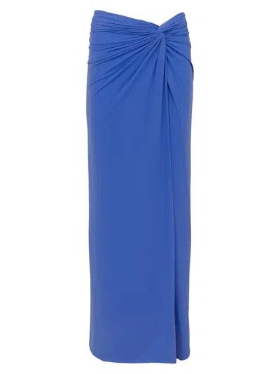 Vix By Paula Hermanny Women's Karen Side-twist Midi-skirt In Blue