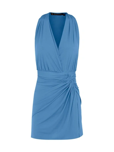 Vix By Paula Hermanny Women's Karina Twisted Mesh Minidress In Light Blue