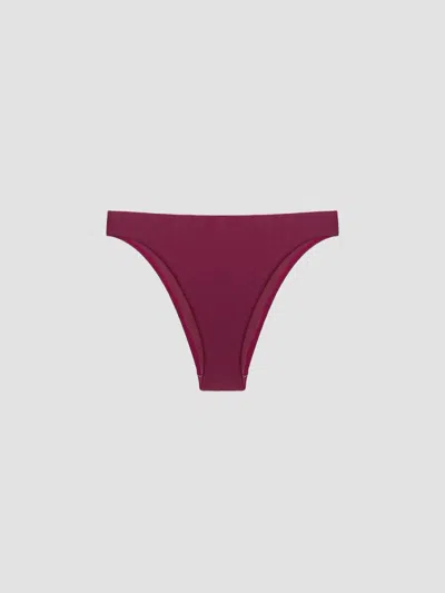 Vix By Paula Hermanny Women's Lindsay Bikini Bottom In Burgundy