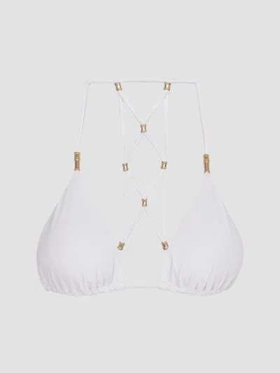 Vix By Paula Hermanny Women's Lucy Triangle Bikini Top In White