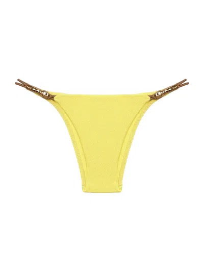 Vix By Paula Hermanny Women's Nancy Bikini Bottom In Yellow