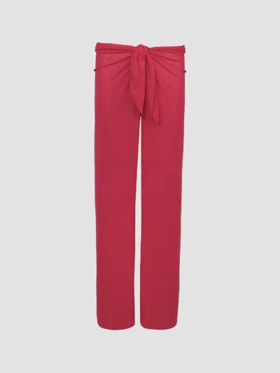 Vix By Paula Hermanny Women's Pareo Cover-up Pants In Red