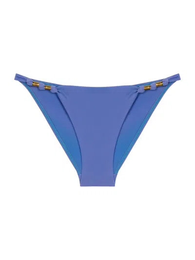 Vix By Paula Hermanny Women's Paula Side Knot Bikini Bottom In Blue