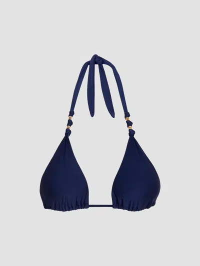 Vix By Paula Hermanny Women's Paula Triangle Bikini Top In Blue