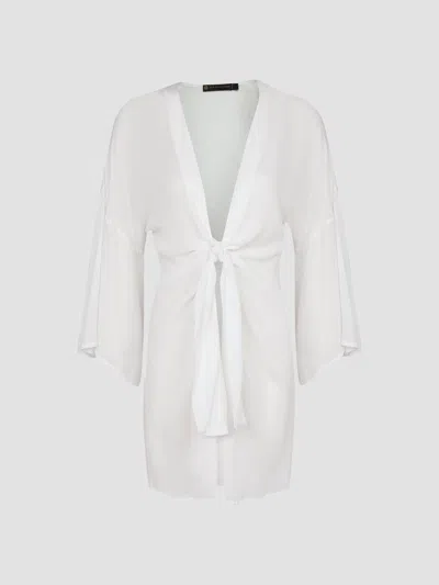 Vix By Paula Hermanny Women's Perola Short Cover-up Dress In White