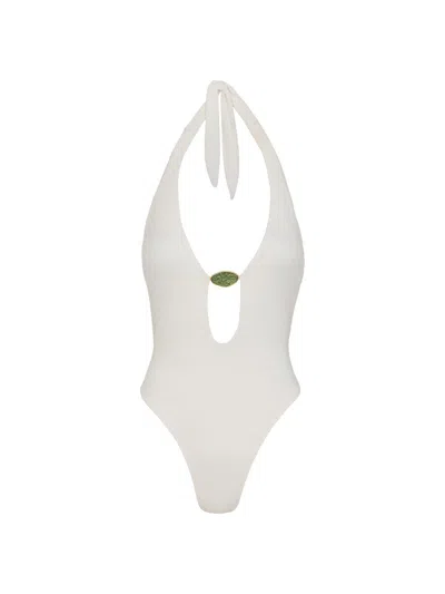 Vix By Paula Hermanny Women's Petra Babi One-piece Swimsuit In White