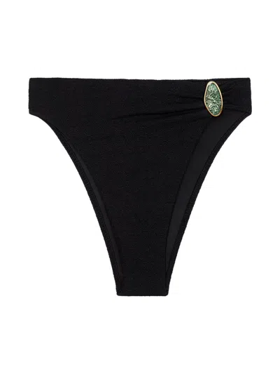 Vix By Paula Hermanny Women's Petra Gigi Hot Pants Bikini Bottom In Black