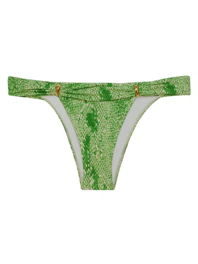Vix By Paula Hermanny Women's Scandal Bia Tube Bikini Bottom In Green
