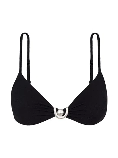 Vix By Paula Hermanny Women's Sea Wanderer Firenze Erin Kori Bikini Top In Black