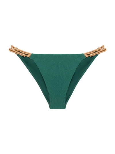 Vix By Paula Hermanny Women's Solid Paige Bikini Bottom In Green