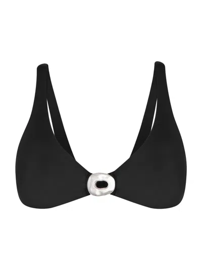 Vix By Paula Hermanny Women's Solid Sama Mayra Bikini Top In Black