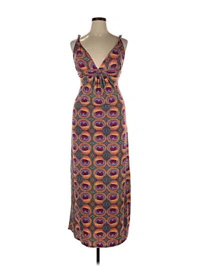 Pre-owned Vix Casual Dress In Brown