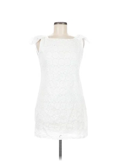 Pre-owned Vix Casual Dress In White