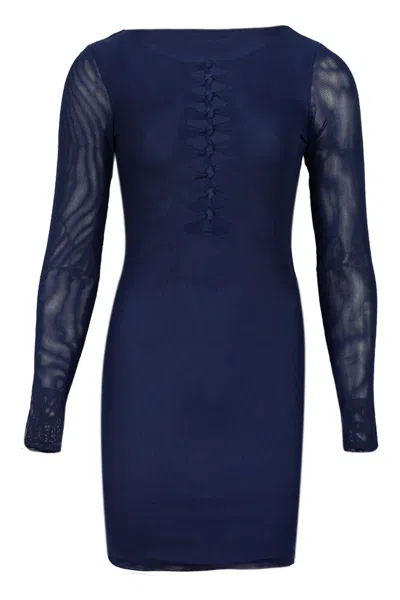 Vix Celestine Short Dress Sailboat In Blue