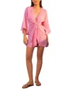 Vix Solid Perola Knot Short Coverup