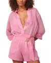 Vix Solid Perola Knot Short Coverup