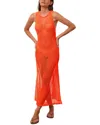 Vix Knit Silvie Long Dress Spritz In Orange