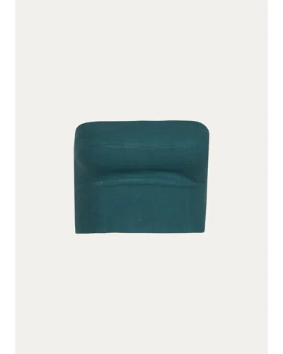 Vix Danna Strapless Crop Top In Green