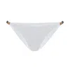 Vix Ella String Bikini Bottom In Solid White In White