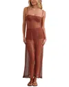 Shop Vix Emma Long Cover-up In Red