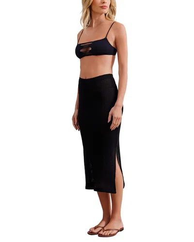 Vix Emma Midi Skirt In Black