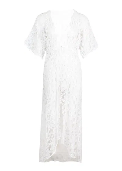 Vix Eyelet Arie Long Cover Up Off White