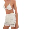 Vix Eyelet Babi Shorts In White In White