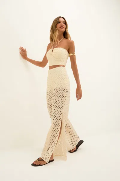 Vix Eyelet Venice Pants Glitz In Neutral