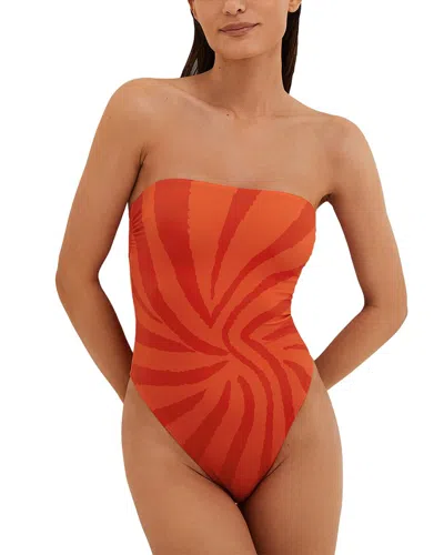 Vix Farah Brazilian One-piece In Orange