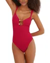 Vix Firenze Aika Full One-piece Swimsuit In Red