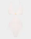 Vix Firenze Becky Mayra Cutout One-piece Swimsuit In White