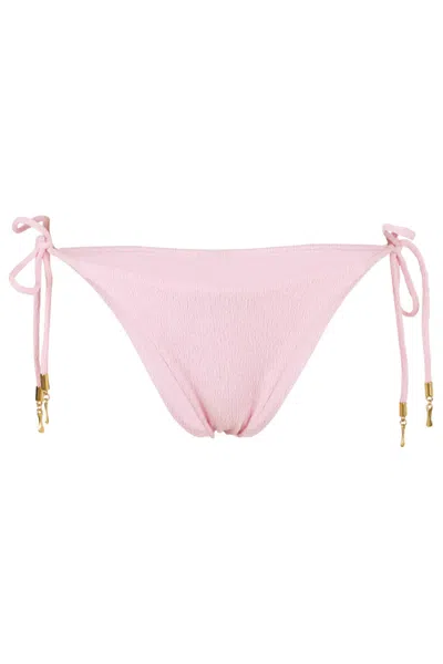 Vix Firenze Bell Tie Side Brazilian Bottom Rosewater In Pink