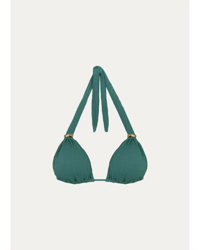 Vix Firenze Bia Tube Bikini Top In Green